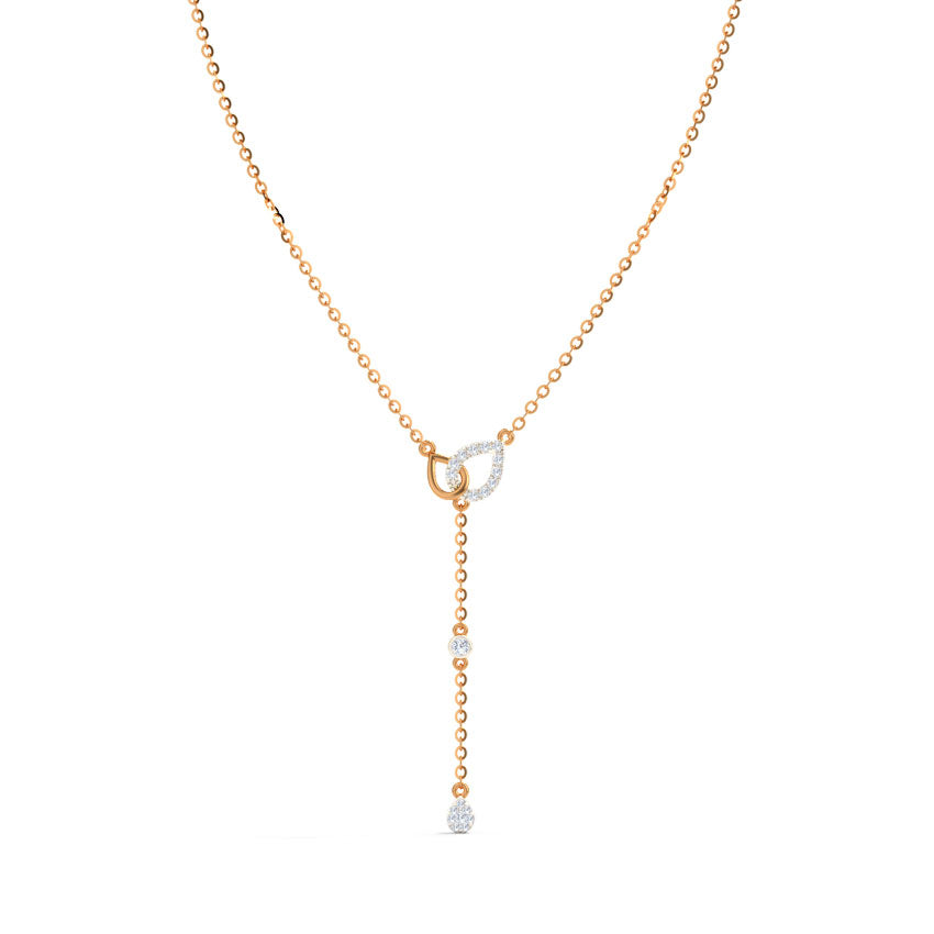 Droplet Lariat Diamond Necklace