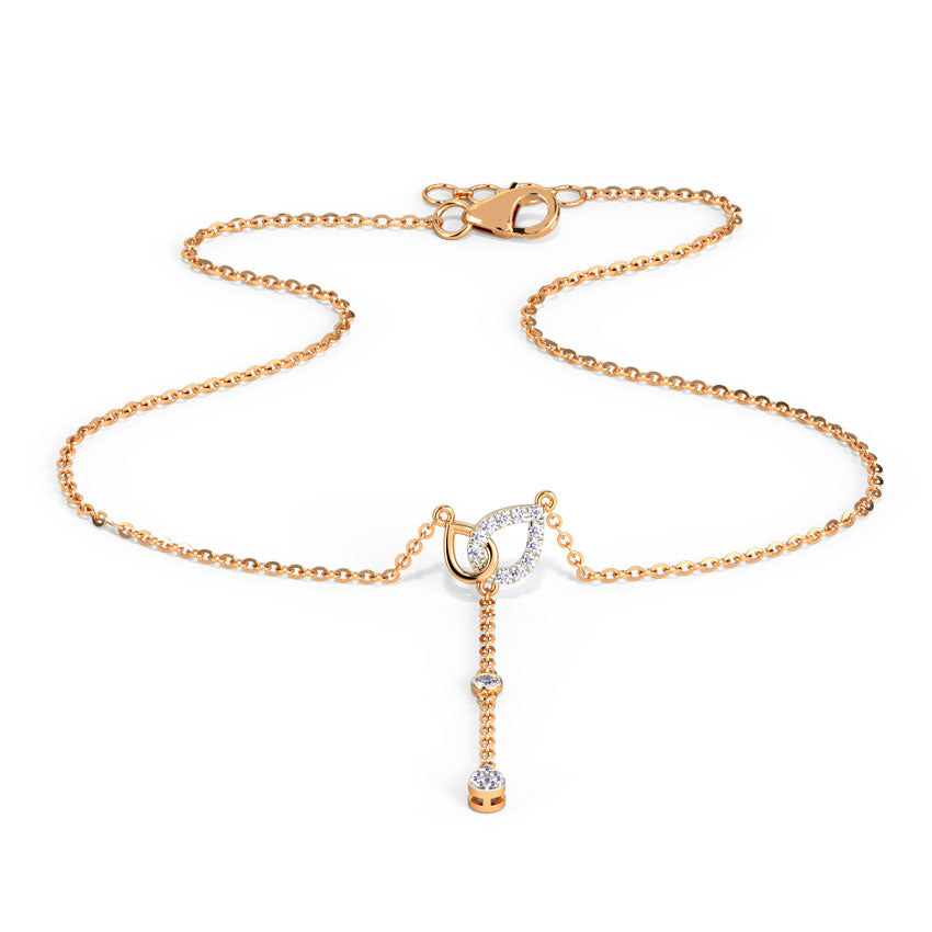 Droplet Lariat Diamond Necklace