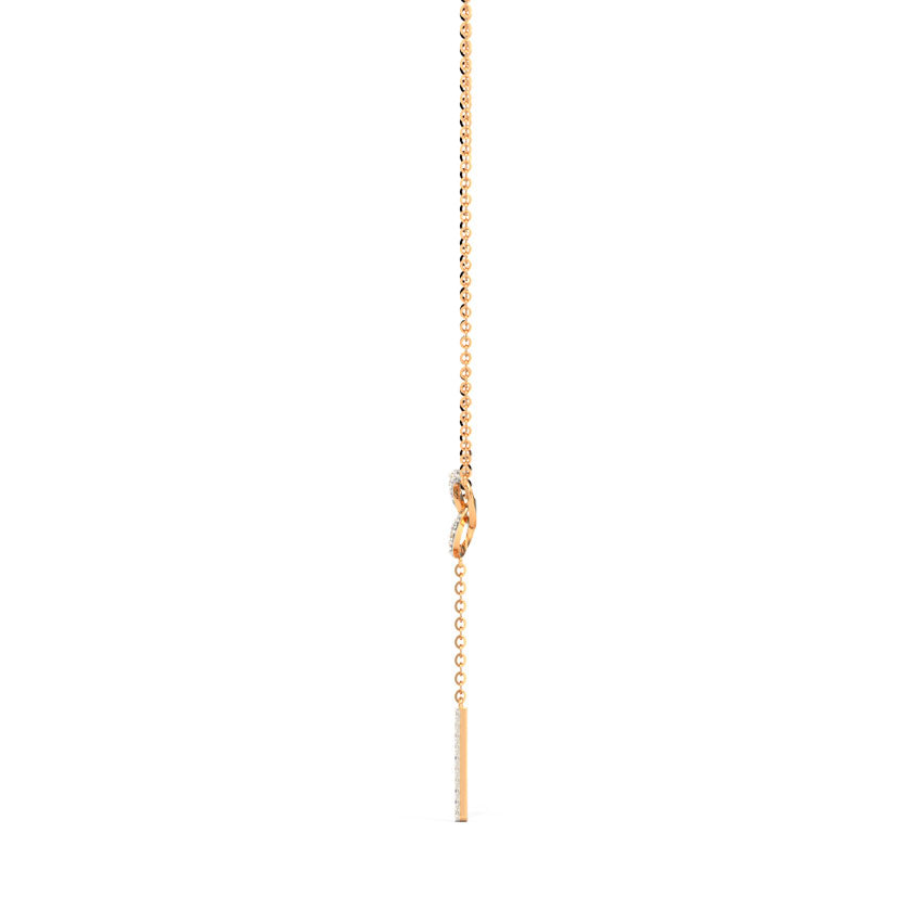 Interlocking Ovate Diamond Necklace