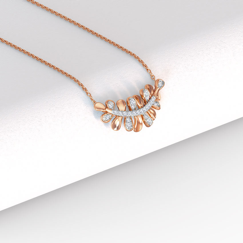 Leafy Elowen Diamond Necklace