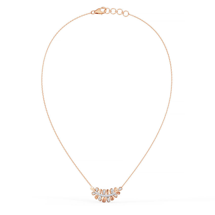 Leafy Elowen Diamond Necklace
