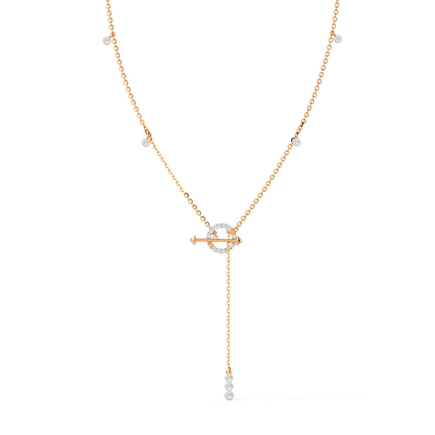Glorious Toggle Lock Diamond Necklace