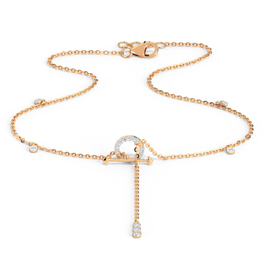 Glorious Toggle Lock Diamond Necklace