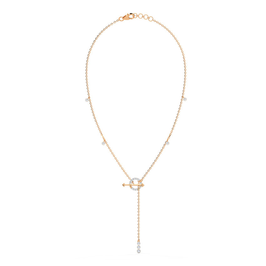 Glorious Toggle Lock Diamond Necklace