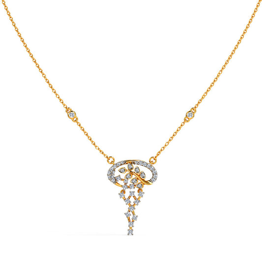 Floral Filigree Diamond Necklace