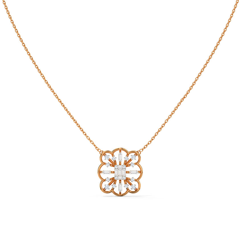 Bowing Diamond Necklace
