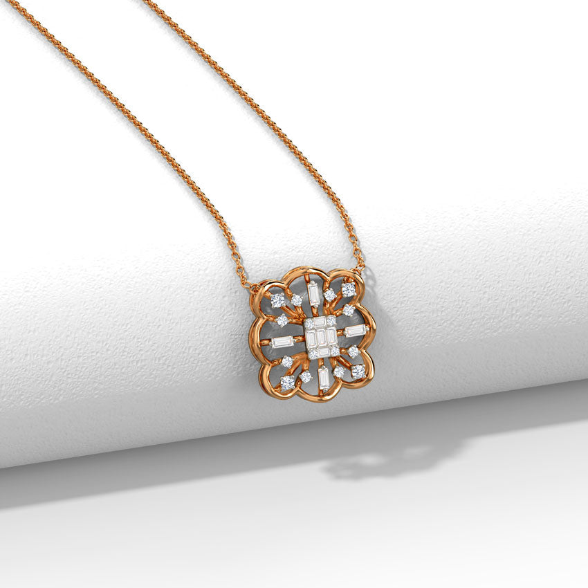 Bowing Diamond Necklace