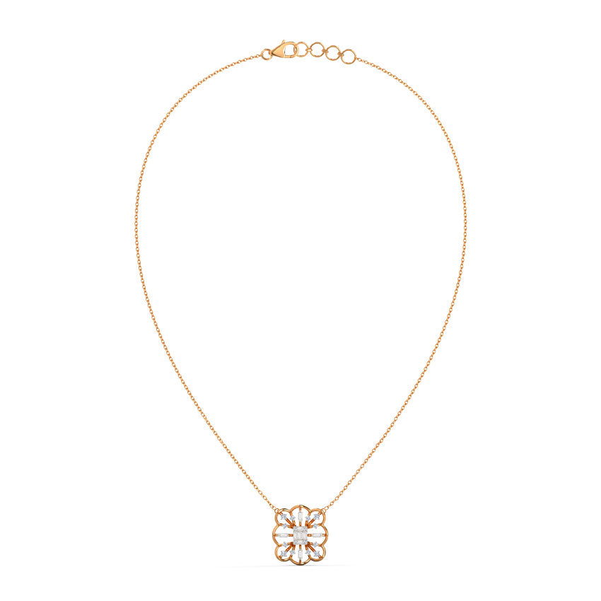 Bowing Diamond Necklace