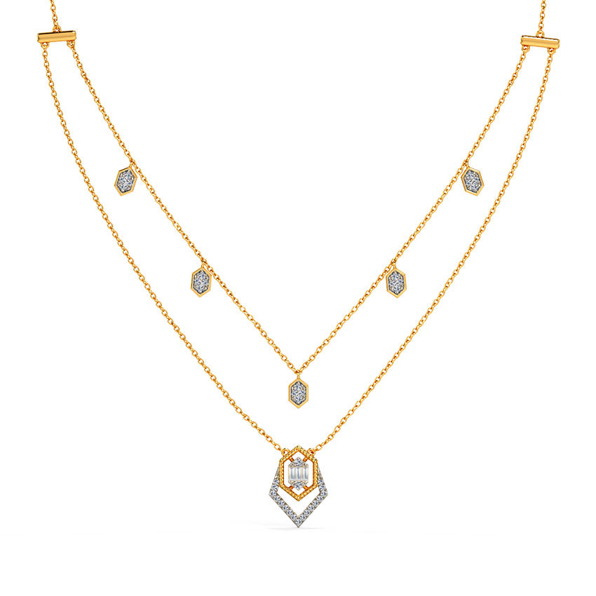 Swaying Beads Diamond Necklace