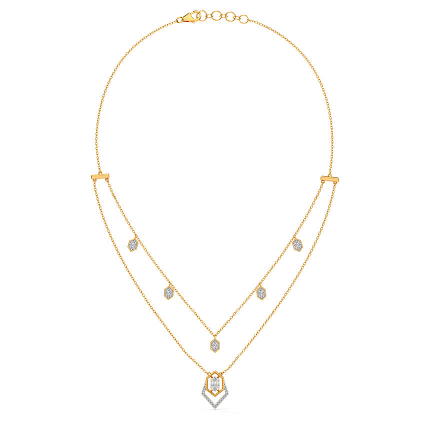 Swaying Beads Diamond Necklace