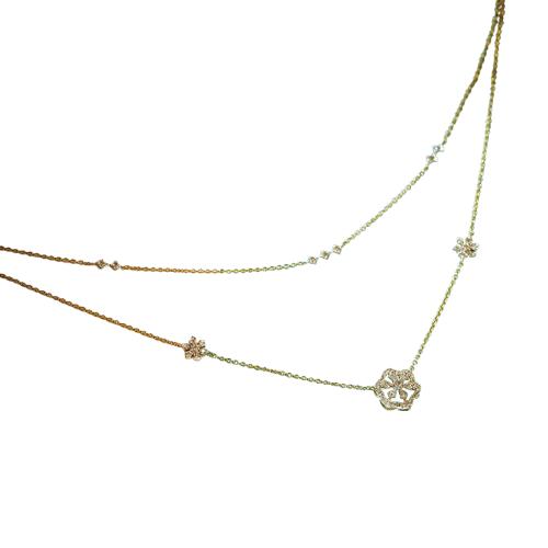 Lauren Floral Multi Layer Necklace