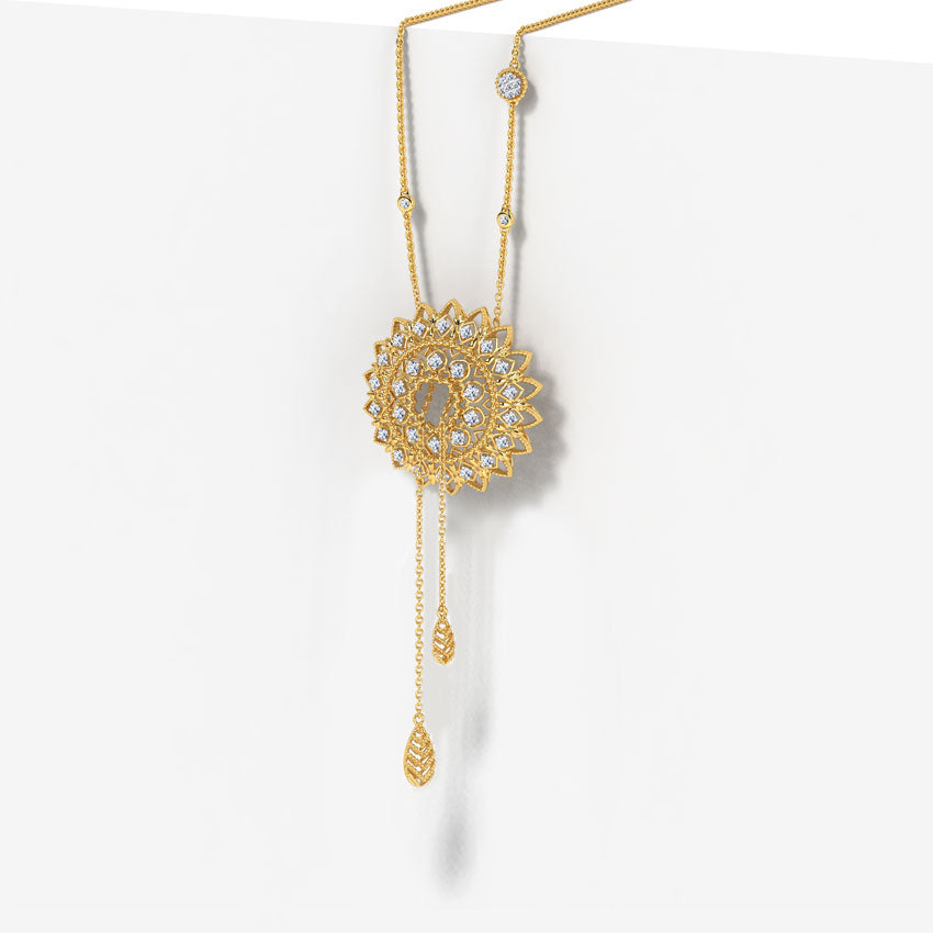 Fascinating Intricate Diamond Necklace