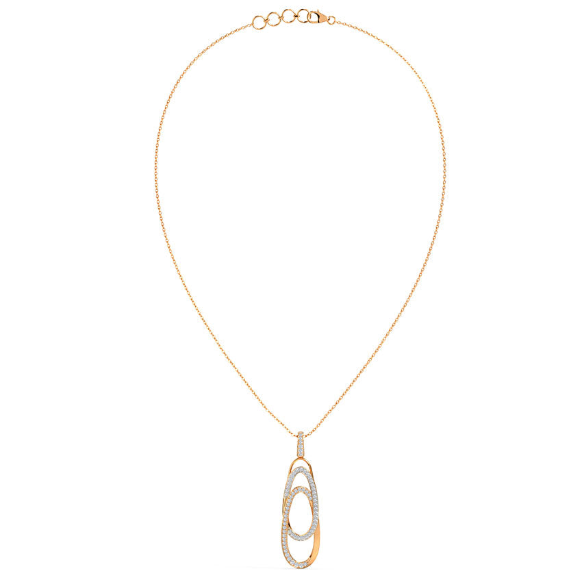 Turn & Curve Diamond Necklace