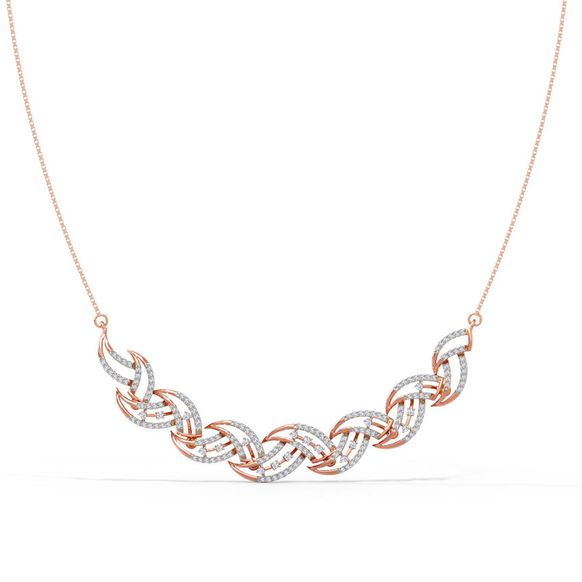 Eva Wave Diamond Necklace