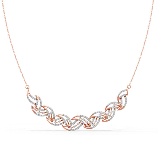 Eva Wave Diamond Necklace