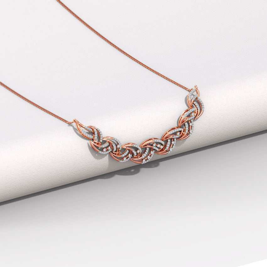 Eva Wave Diamond Necklace