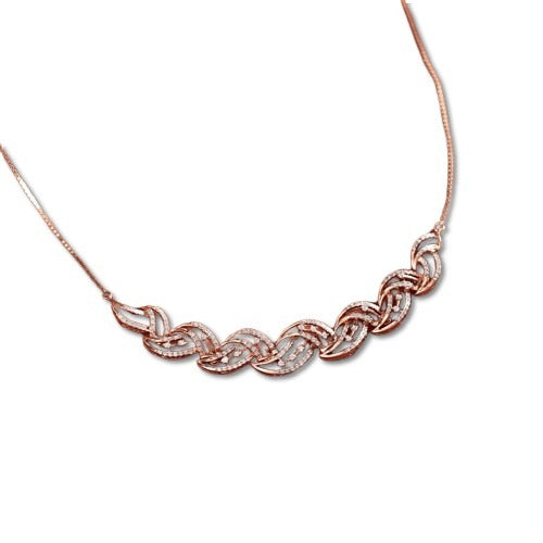 Eva Wave Diamond Necklace