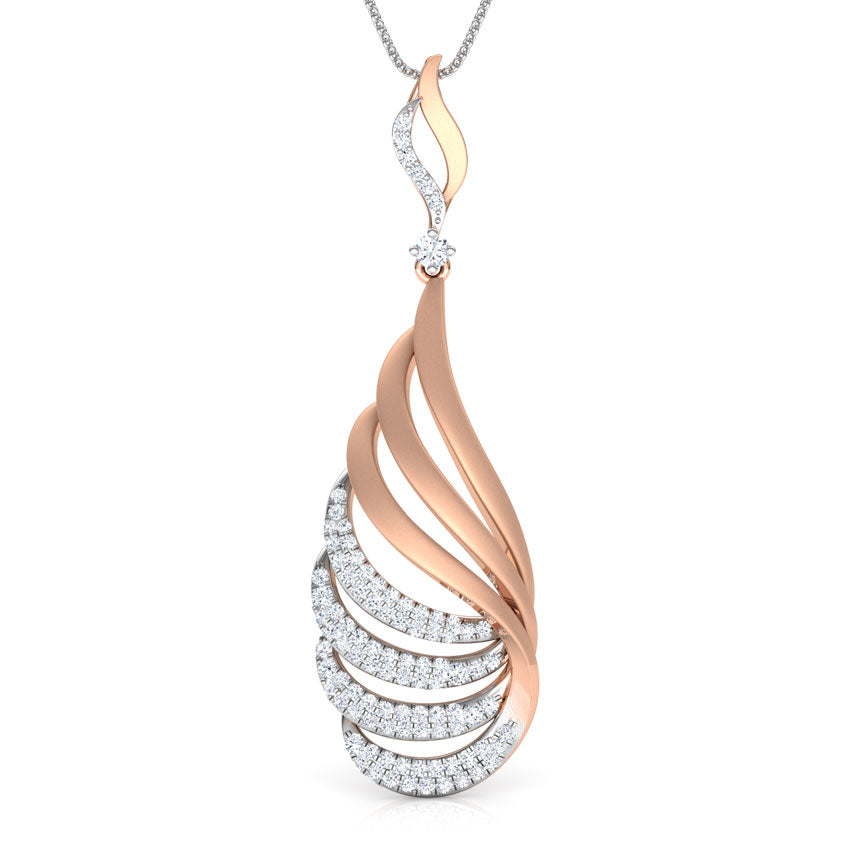 Paisley Arch Diamond Pendant