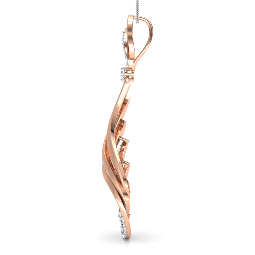 Paisley Arch Diamond Pendant
