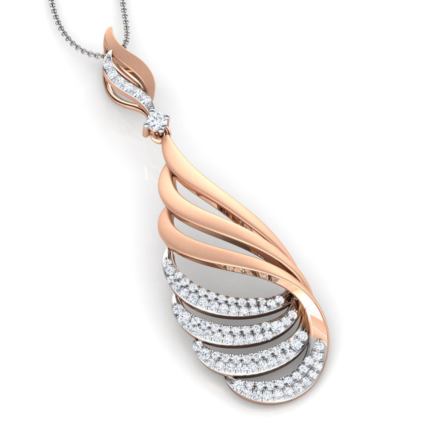Paisley Arch Diamond Pendant