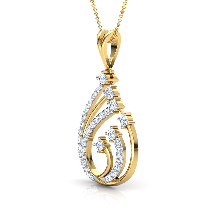 Trio Sparkling Diamond Pendant