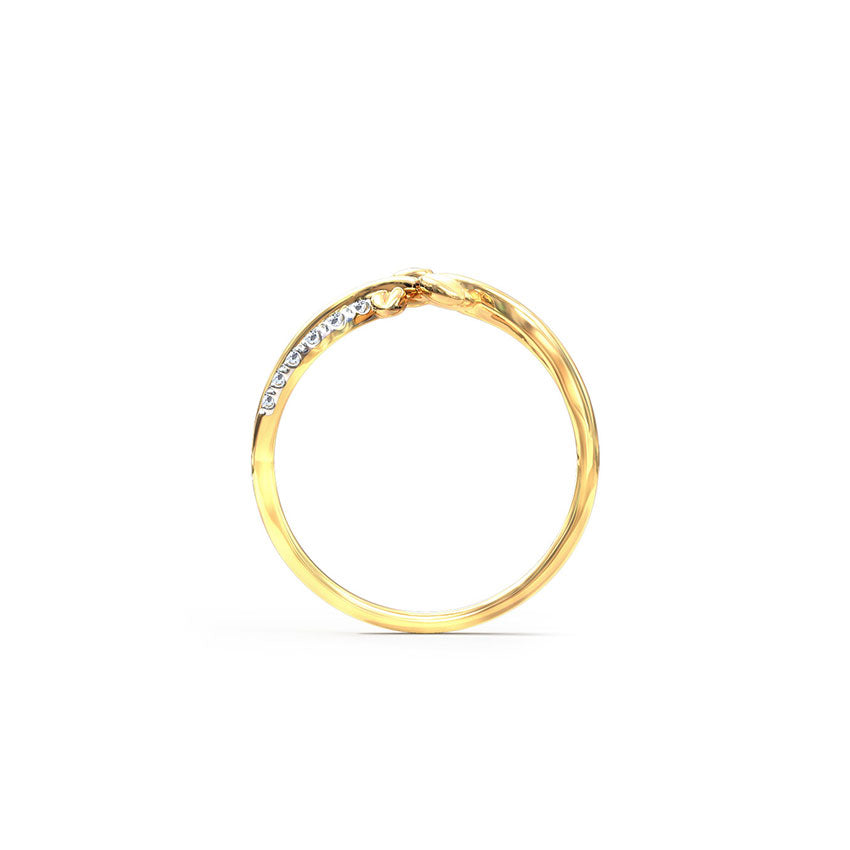 Curve Fern Diamond Ring
