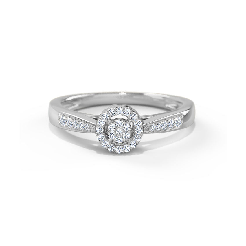 Isabelle Halo Diamond Ring