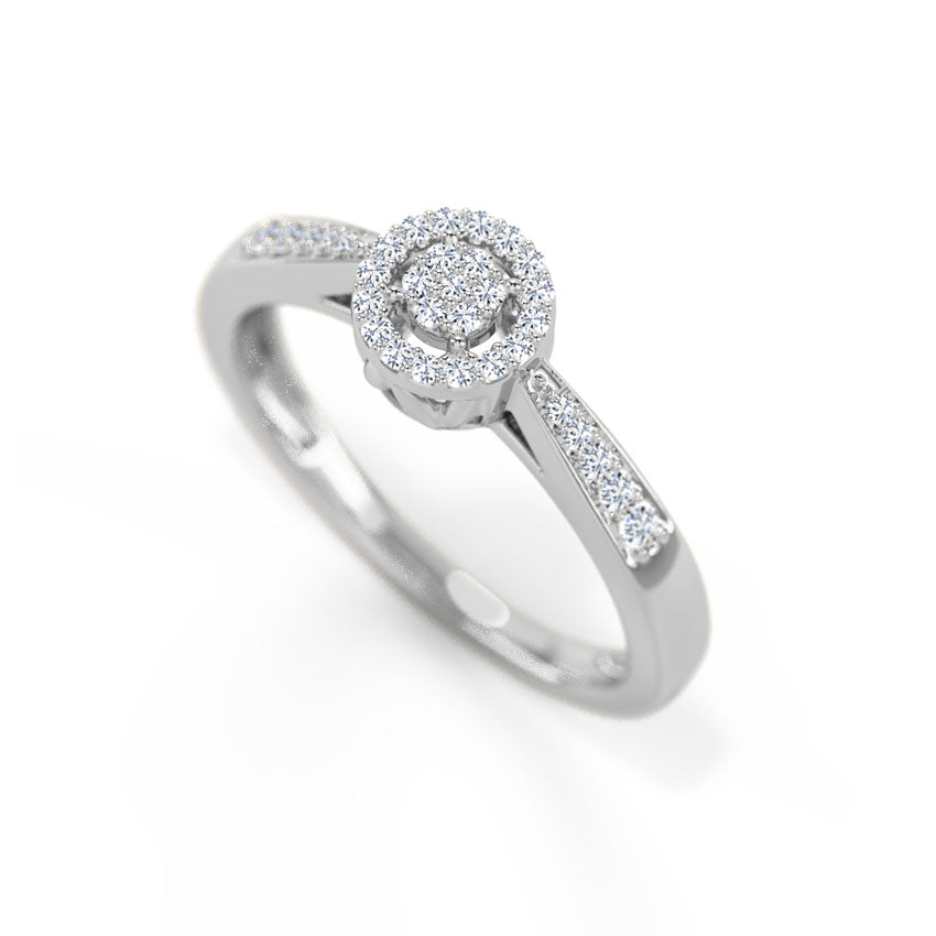 Isabelle Halo Diamond Ring