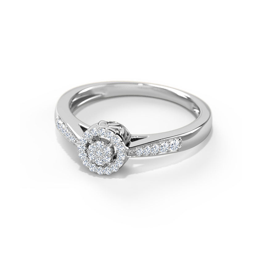 Isabelle Halo Diamond Ring