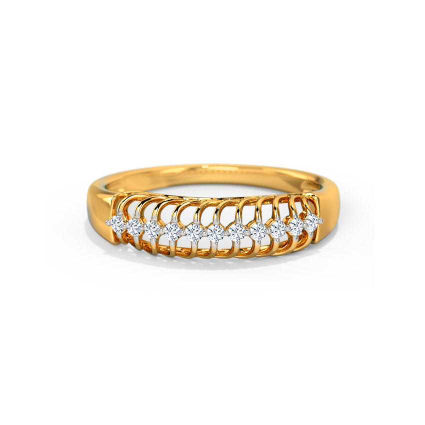 Elena Braided Diamond Band