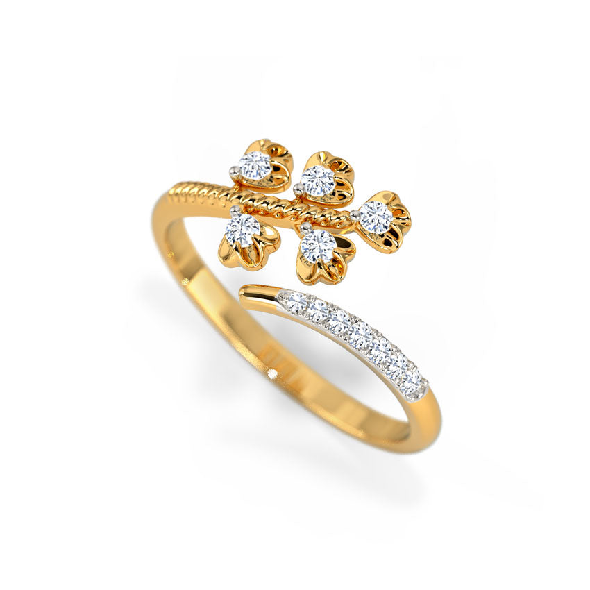 Ella Petite Flora Diamond Ring
