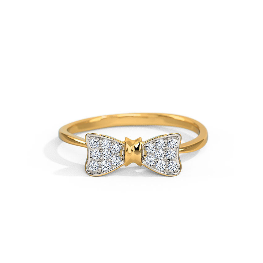Pretty Bow Diamond Ring