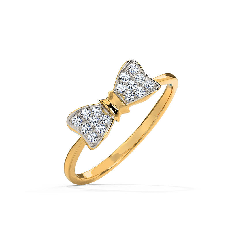 Pretty Bow Diamond Ring