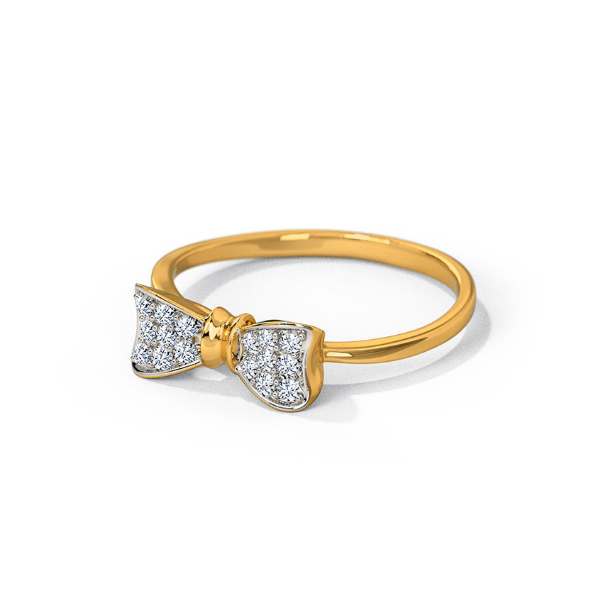 Pretty Bow Diamond Ring