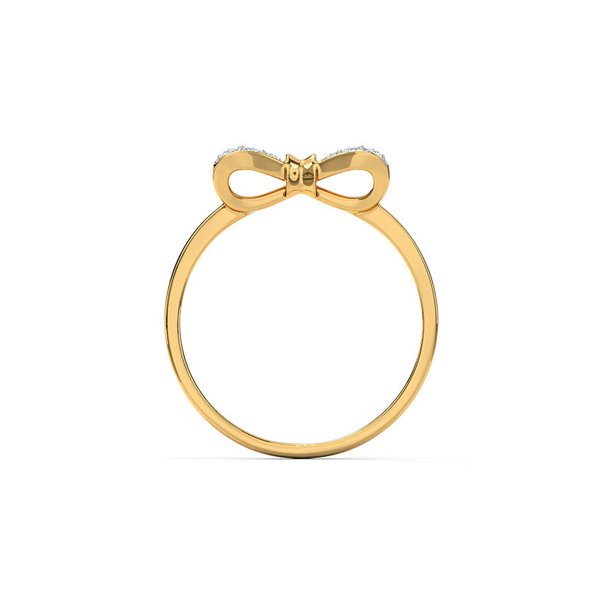 Pretty Bow Diamond Ring