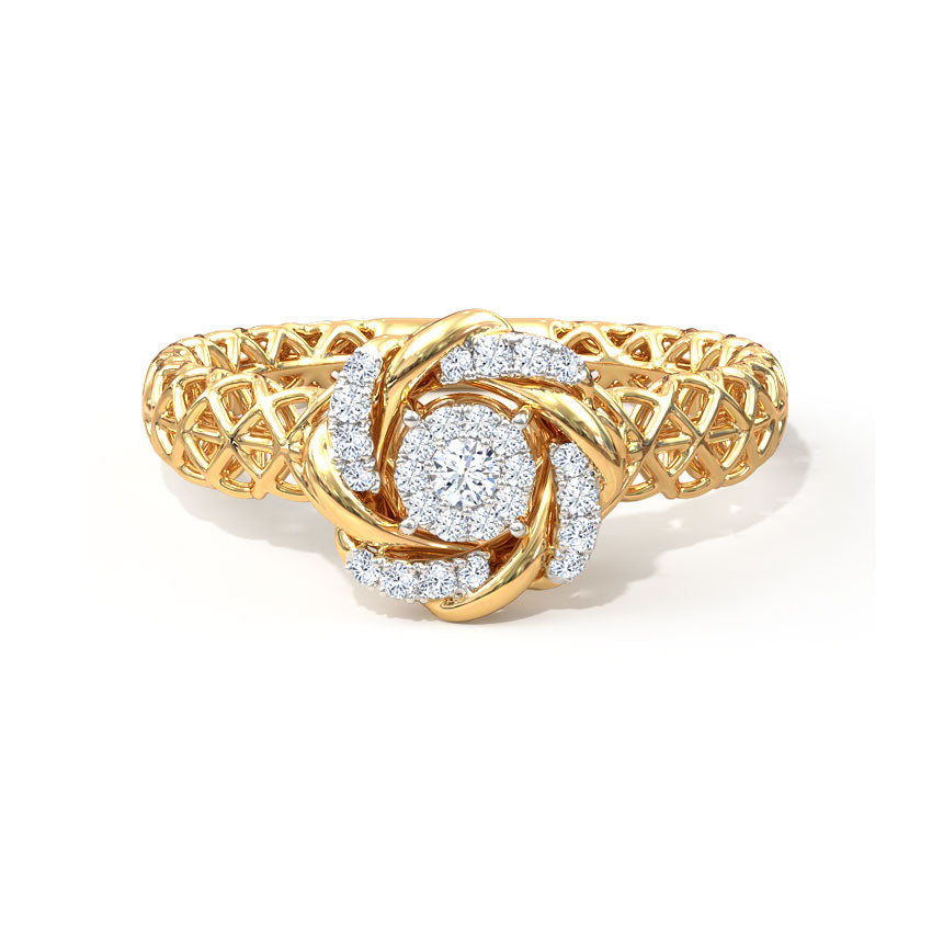 Rotate Mesh Diamond Ring