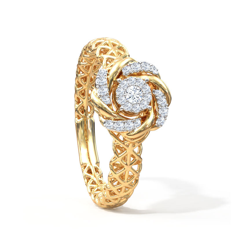 Rotate Mesh Diamond Ring