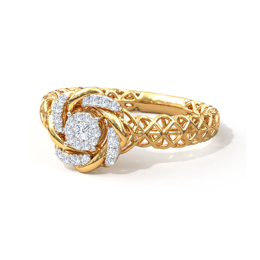 Rotate Mesh Diamond Ring