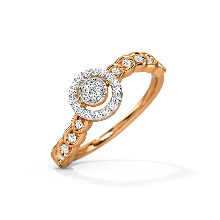 Fiona Halo Diamond Ring