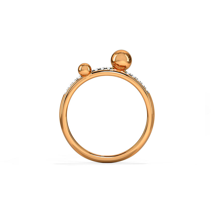 Droplets Linear Diamond Ring