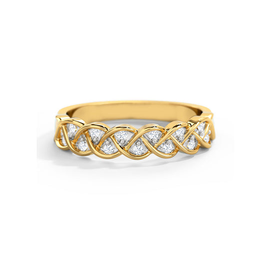 Intertwined Diamond Ring