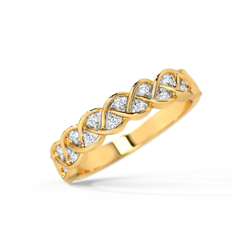 Intertwined Diamond Ring