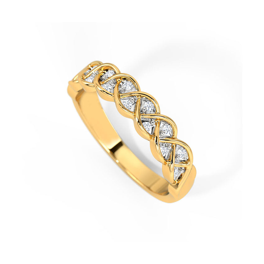Intertwined Diamond Ring