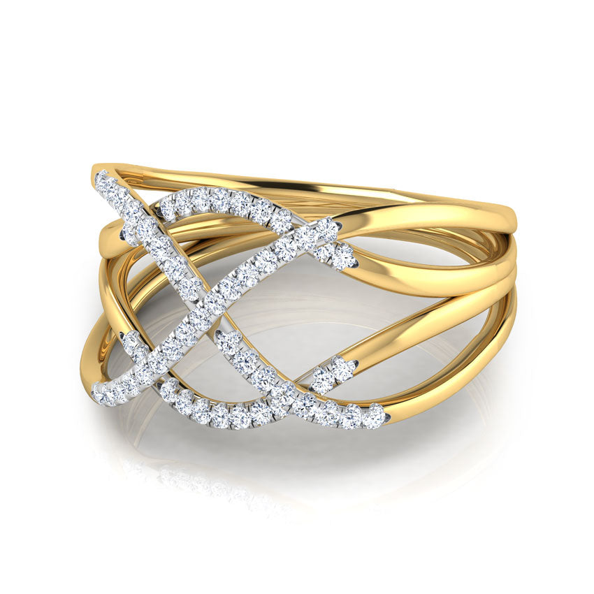 Aria Interwoven Diamond Ring
