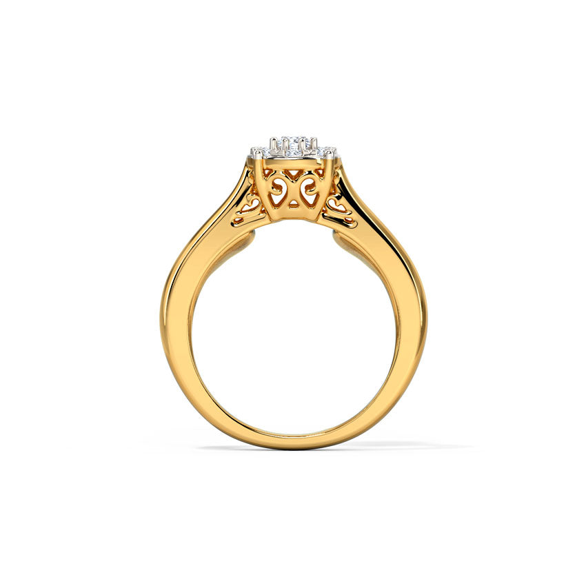 Glimmering Adjustable Diamond Ring