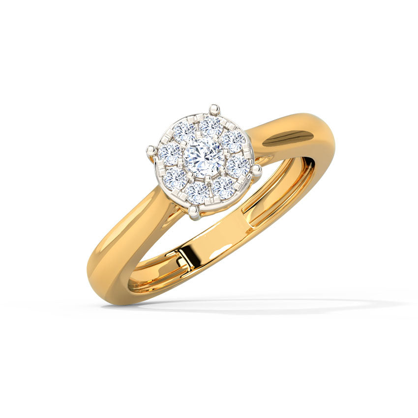 Glimmering Adjustable Diamond Ring