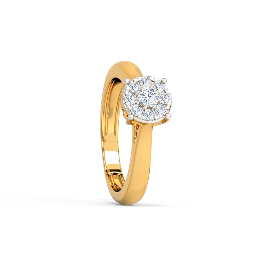 Glimmering Adjustable Diamond Ring