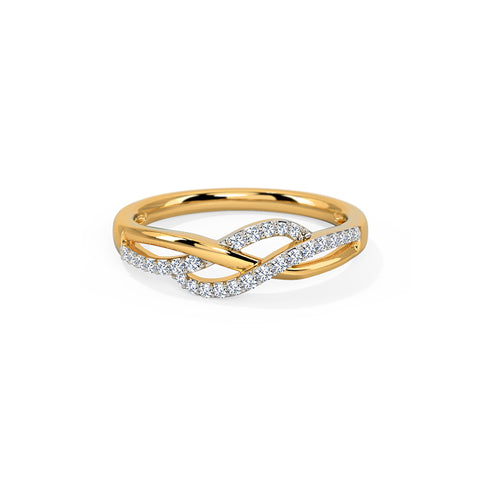 Enchanting Waves Diamond Ring
