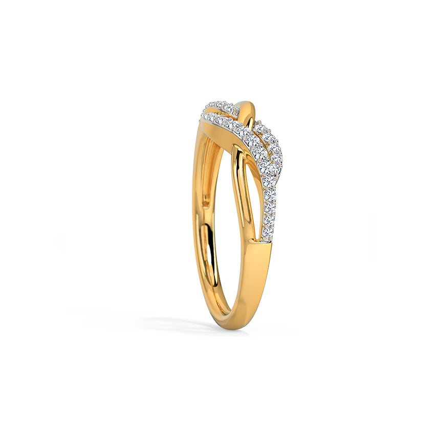 Enchanting Waves Diamond Ring