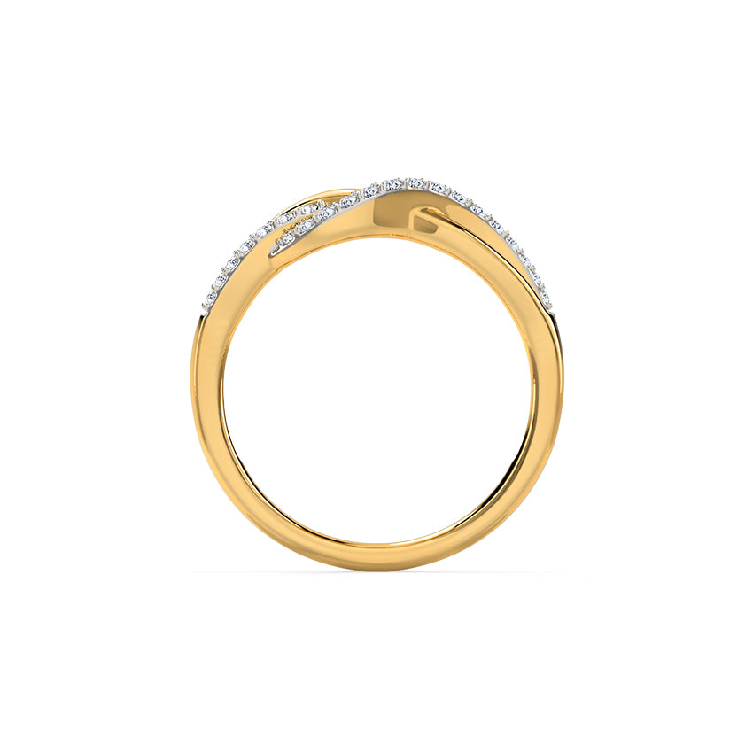 Enchanting Waves Diamond Ring
